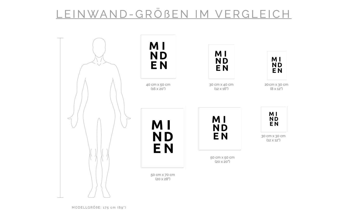 Leinwand Stadt MINDEN