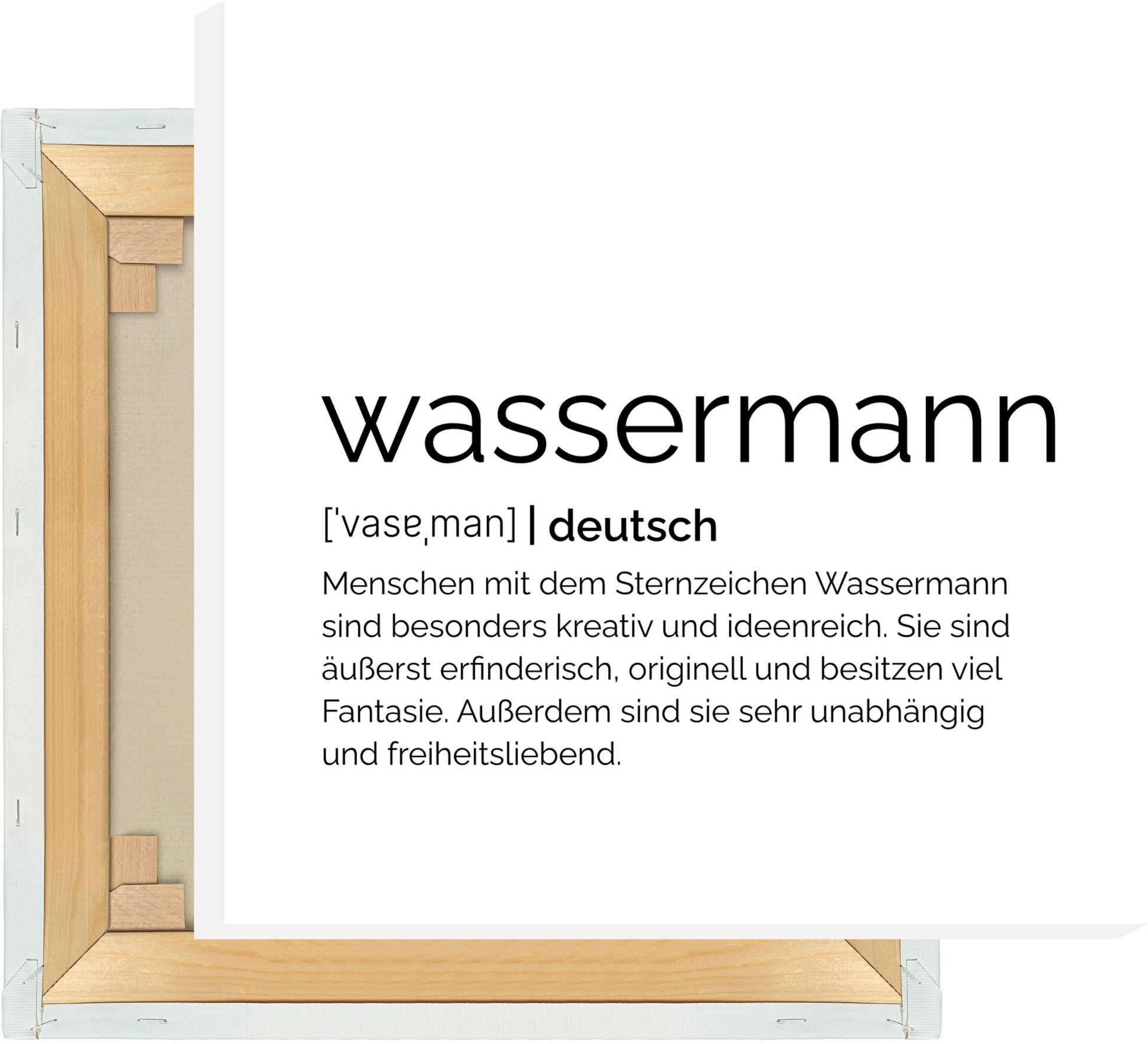 Definition MOTIVISSO Wassermann – - Leinwand Sternzeichen