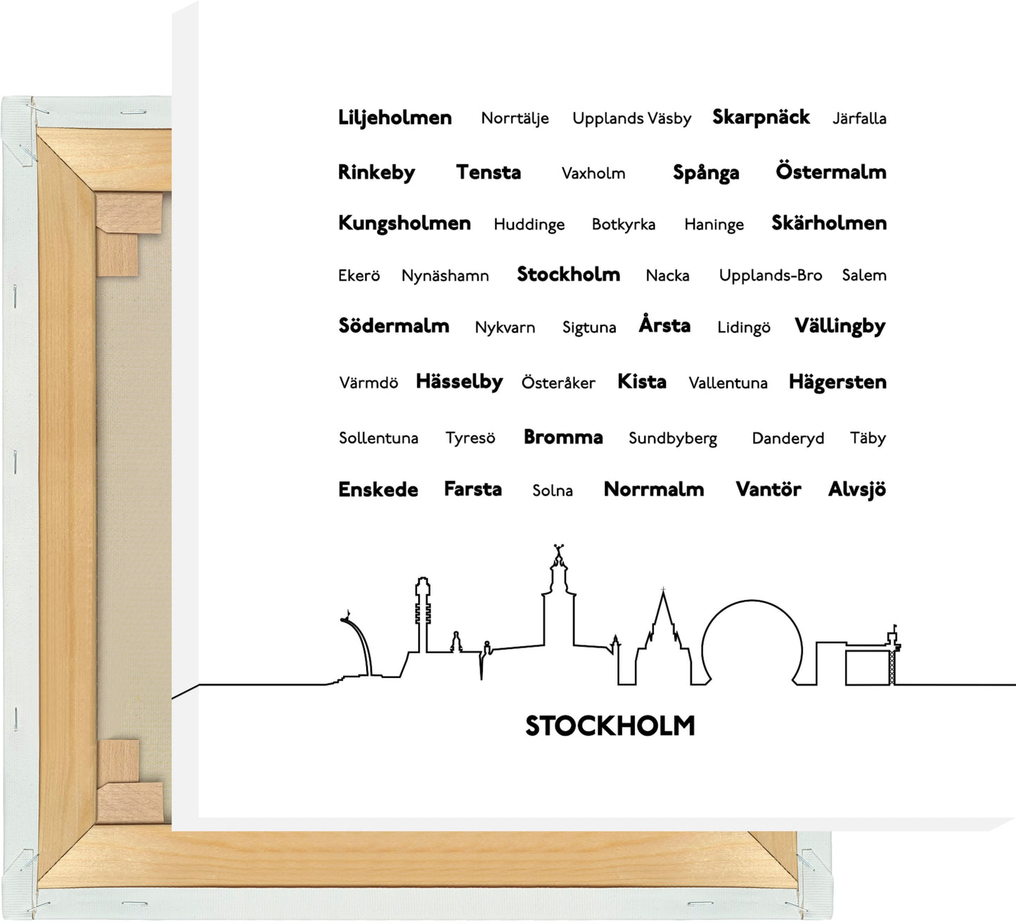 Leinwand Stockholmer Vororte #1