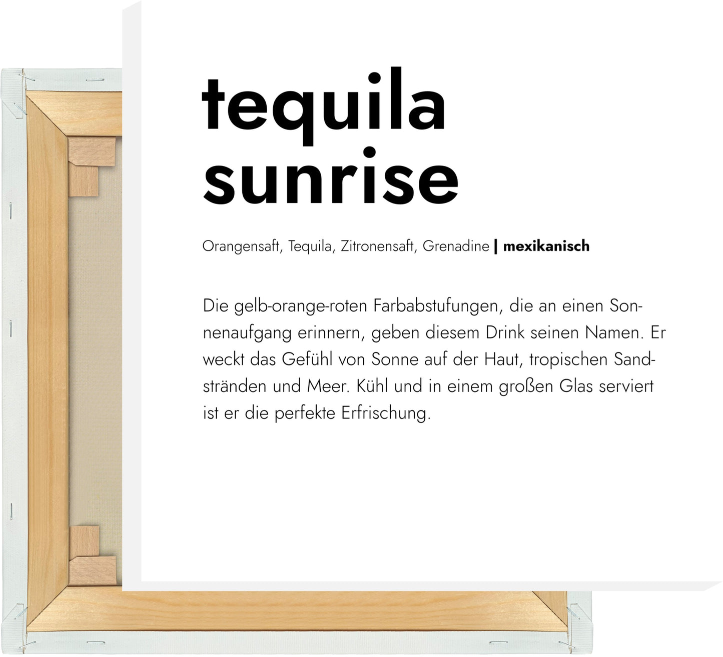 Leinwand Tequila Sunrise - Definition