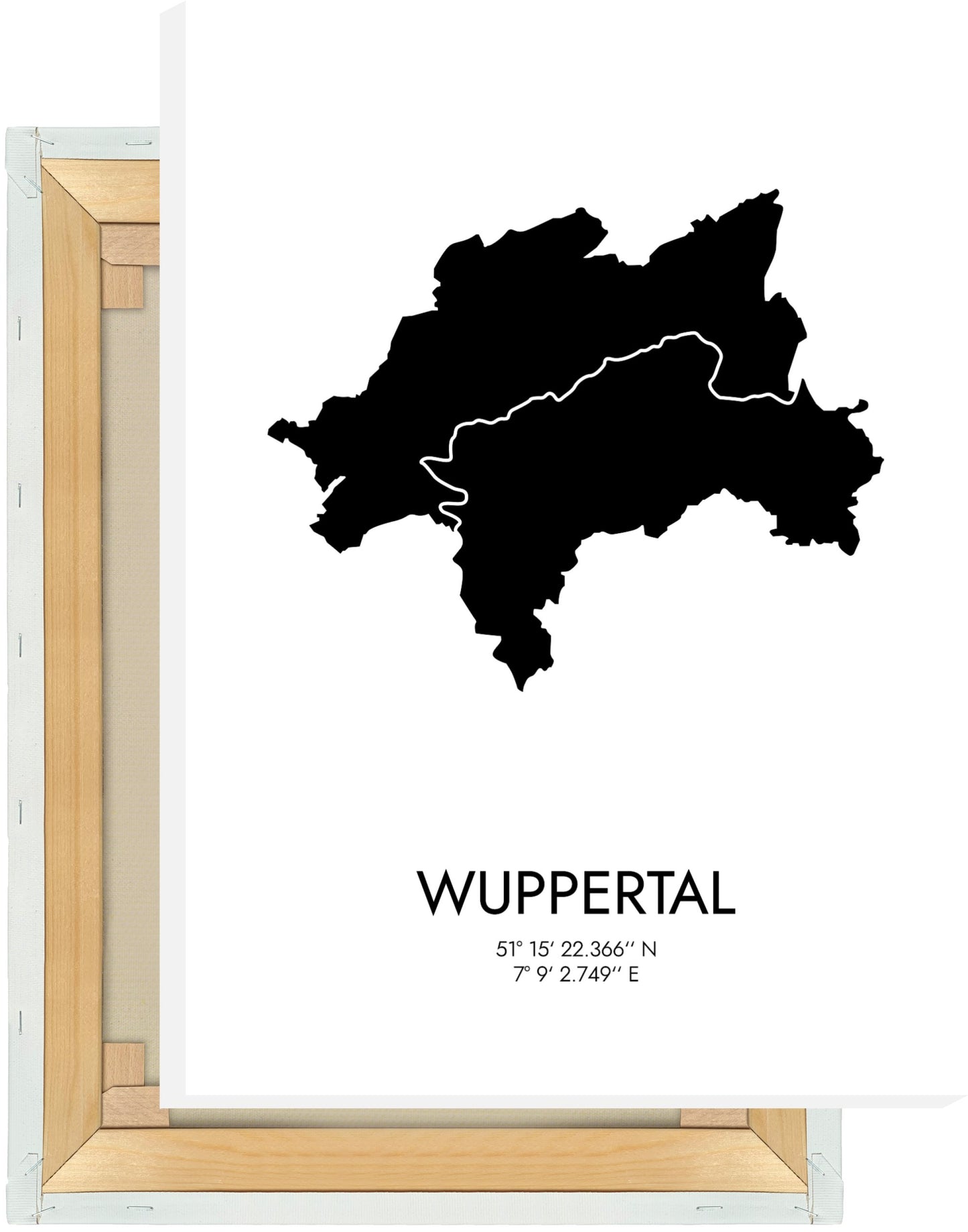 Leinwand Wuppertal Koordinaten #3