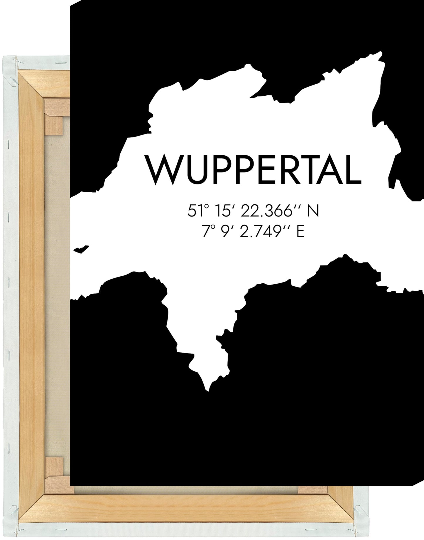 Leinwand Wuppertal Koordinaten #5