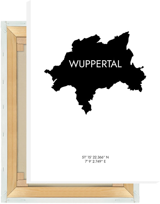 Leinwand Wuppertal Koordinaten #6