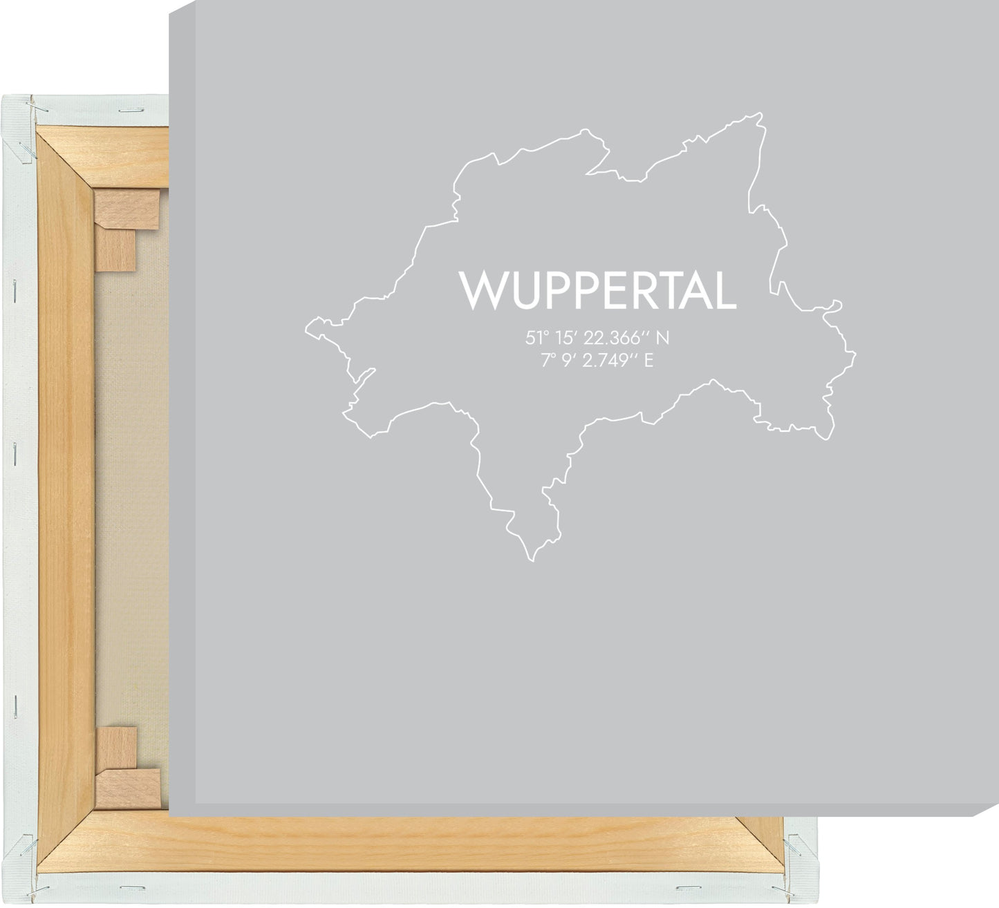 Leinwand Wuppertal Koordinaten #7