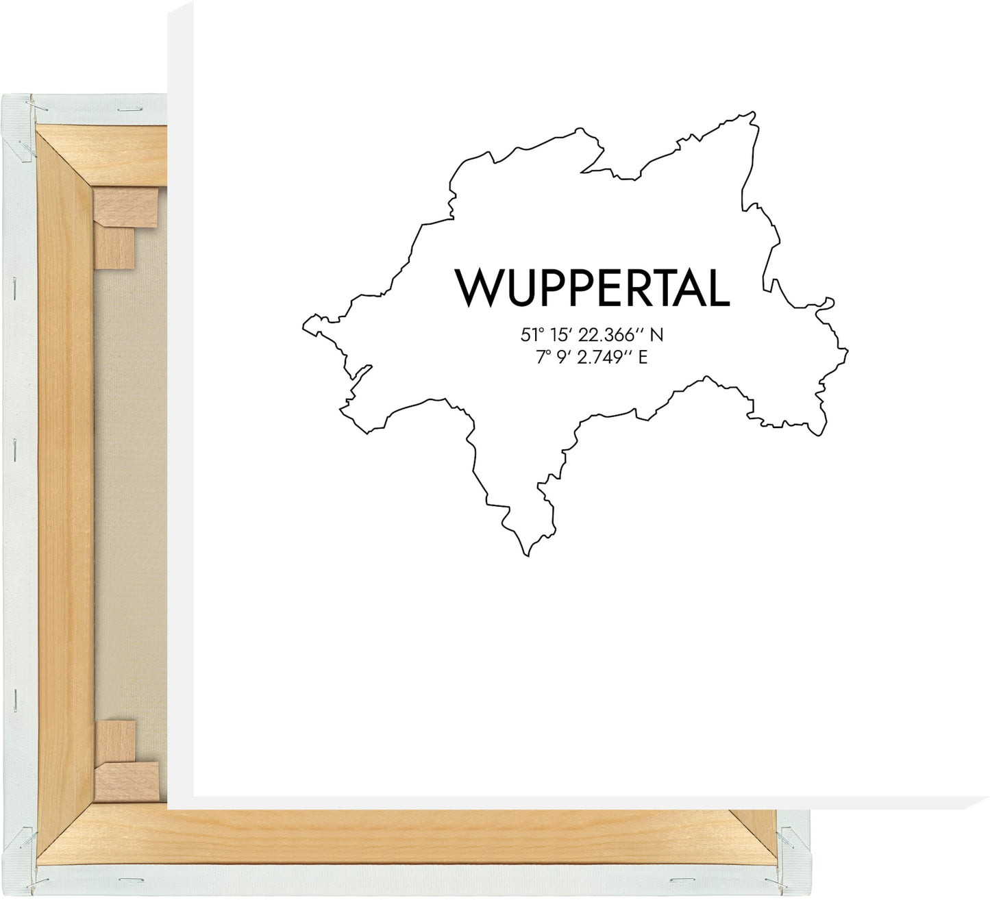 Leinwand Wuppertal Koordinaten #7
