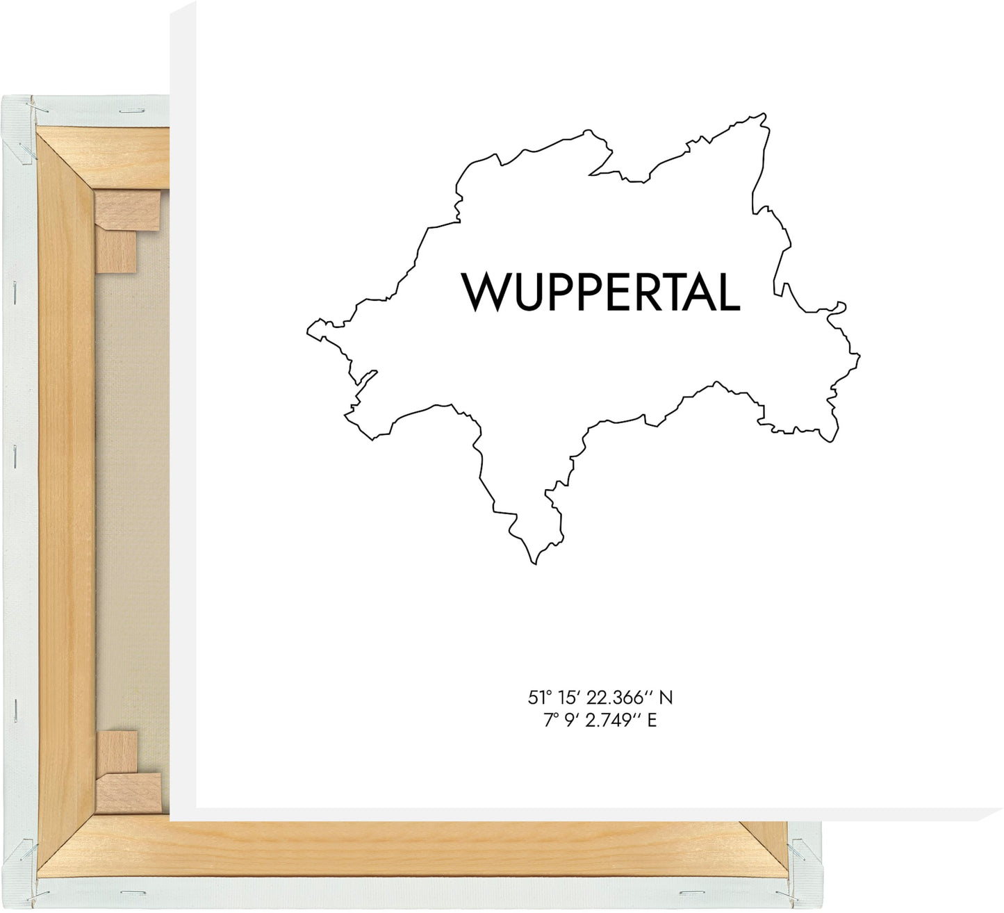Leinwand Wuppertal Koordinaten #8