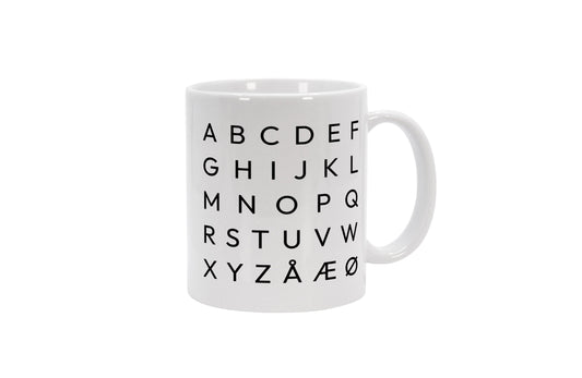 Tasse Alphabet Dänisch