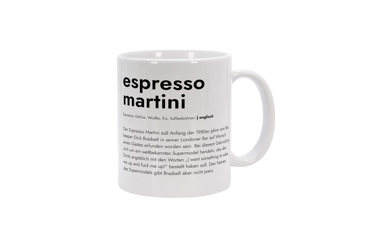 Tasse Espresso Martini - Definition