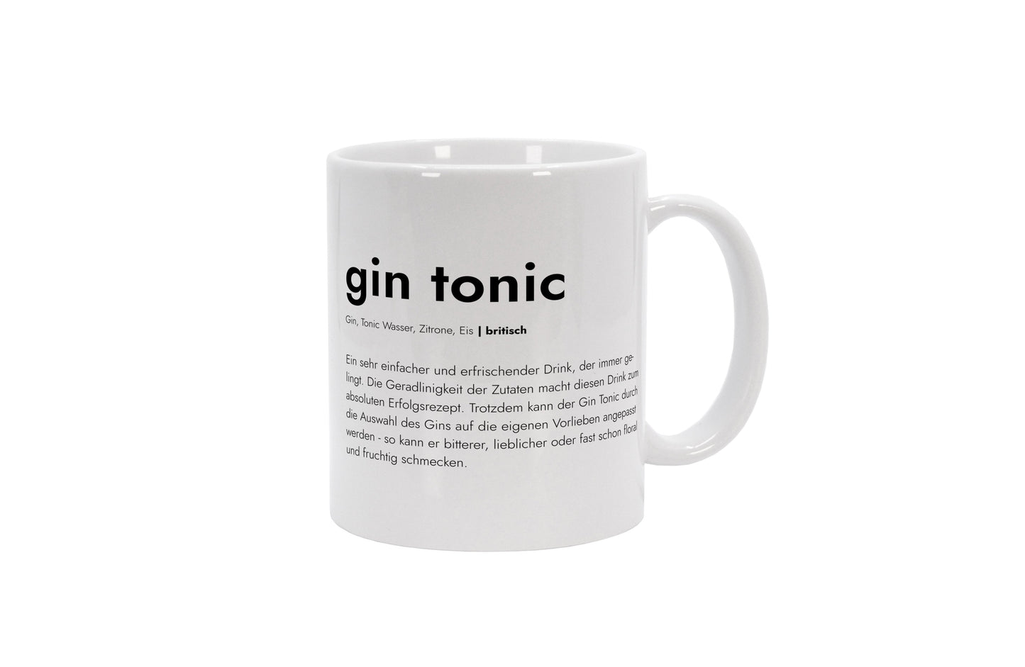 Tasse Gin Tonic - Definition