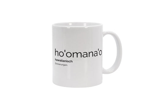Tasse Hoomanao (Hawaiianisch: Erinnerungen)