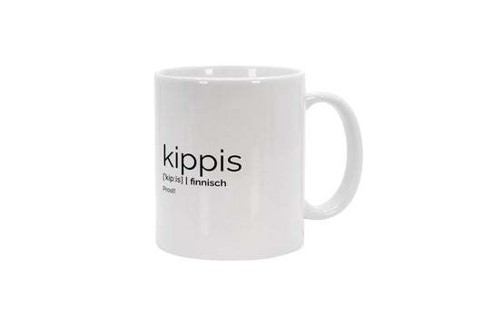 Tasse Kippis (Finnisch: Prost)