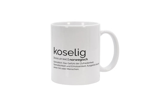 Tasse Koselig (Norwegisch: Gemütlichkeit)