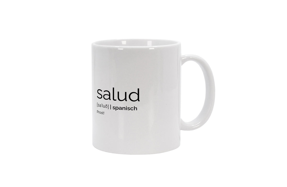 Tasse Salud (Spanisch: Prost) | Poster, Leinwände, Tassen