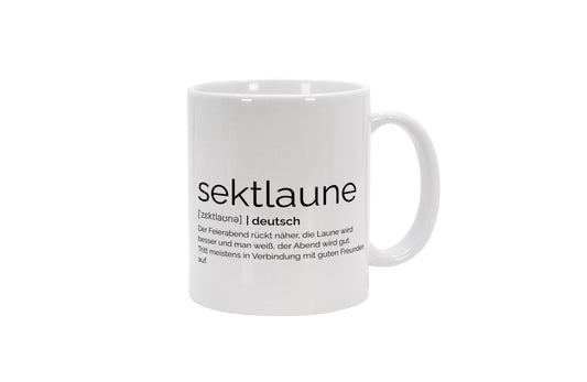 Tasse Sektlaune