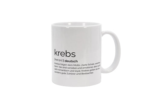 Tasse Sternzeichen Krebs - Definition