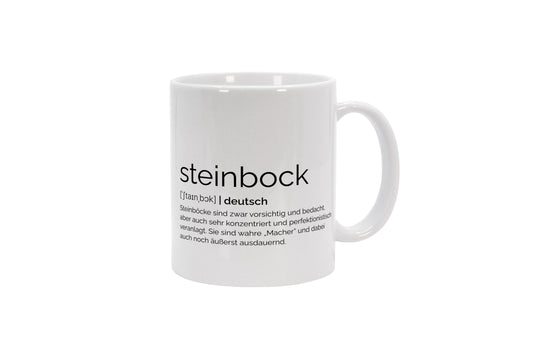 Tasse Sternzeichen Steinbock - Definition
