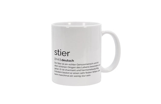 Tasse Sternzeichen Stier - Definition