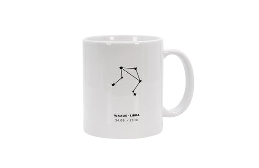 Tasse Sternzeichen Waage - Konstellation