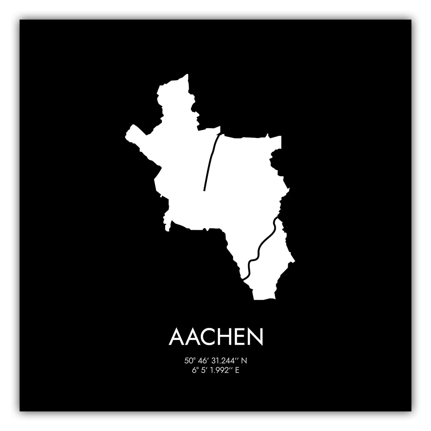 Poster Aachen Koordinaten #3