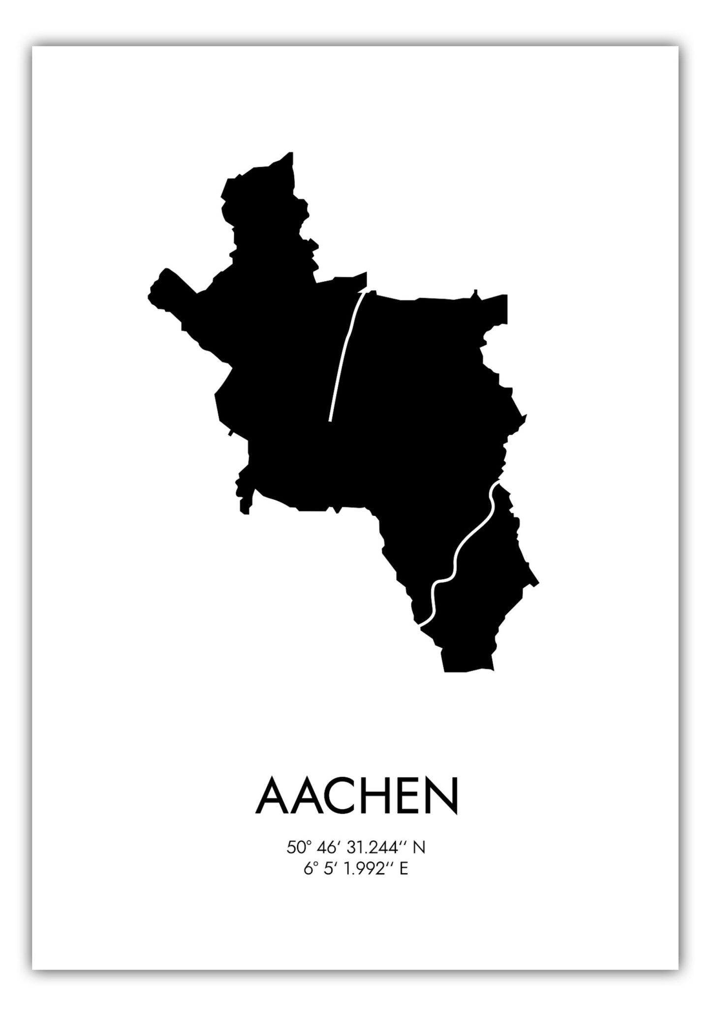 Poster Aachen Koordinaten #3