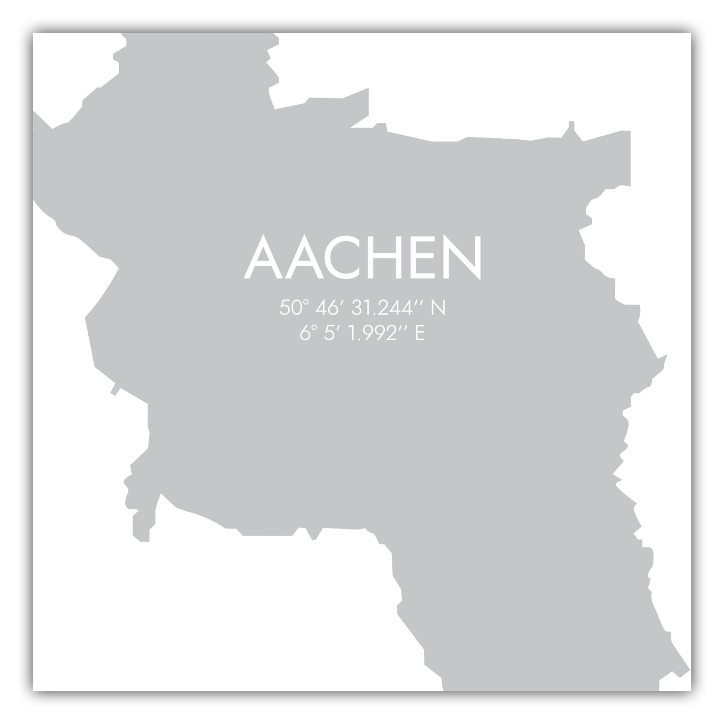 Poster Aachen Koordinaten #5