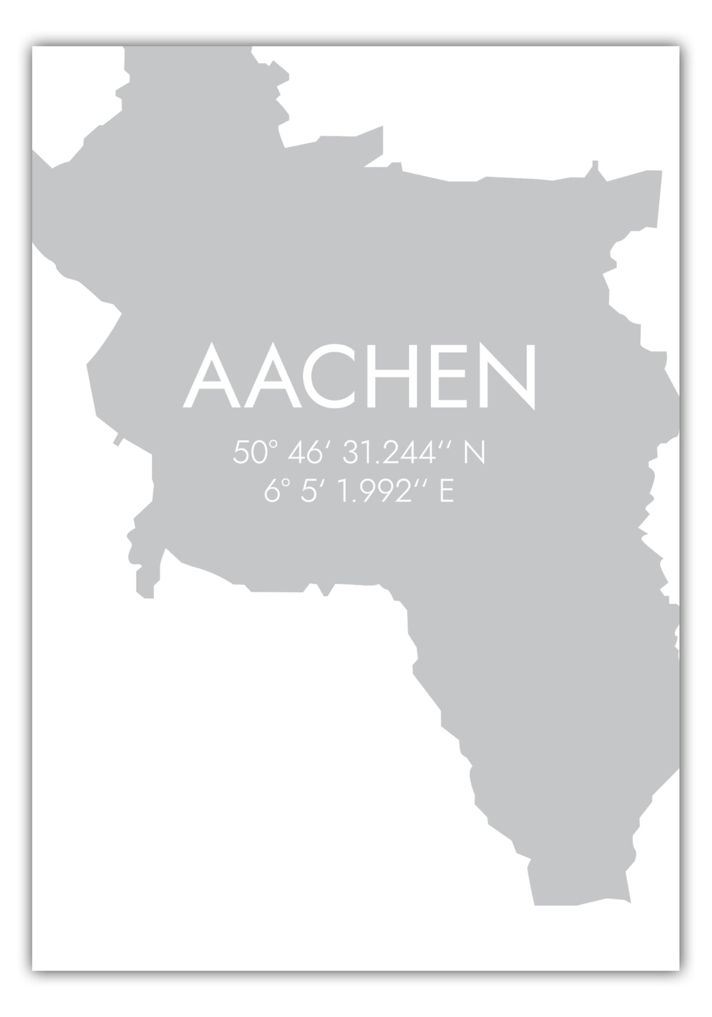 Poster Aachen Koordinaten #5