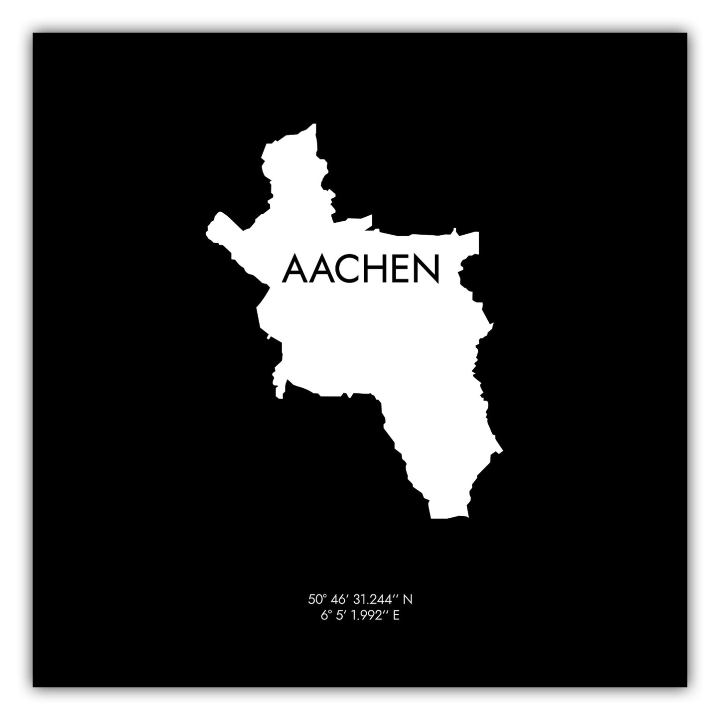 Poster Aachen Koordinaten #6