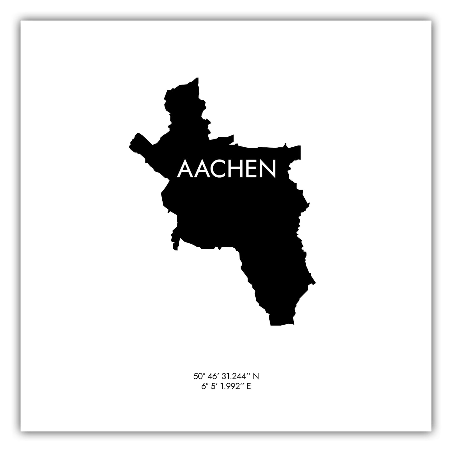 Poster Aachen Koordinaten #6