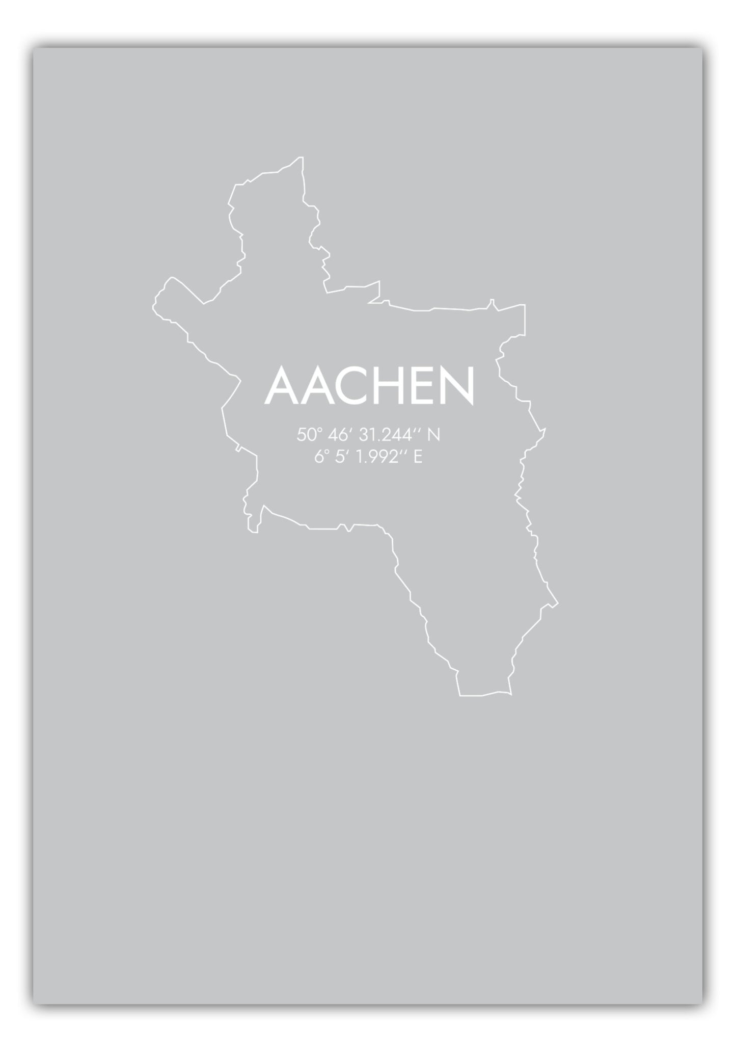 Poster Aachen Koordinaten #7