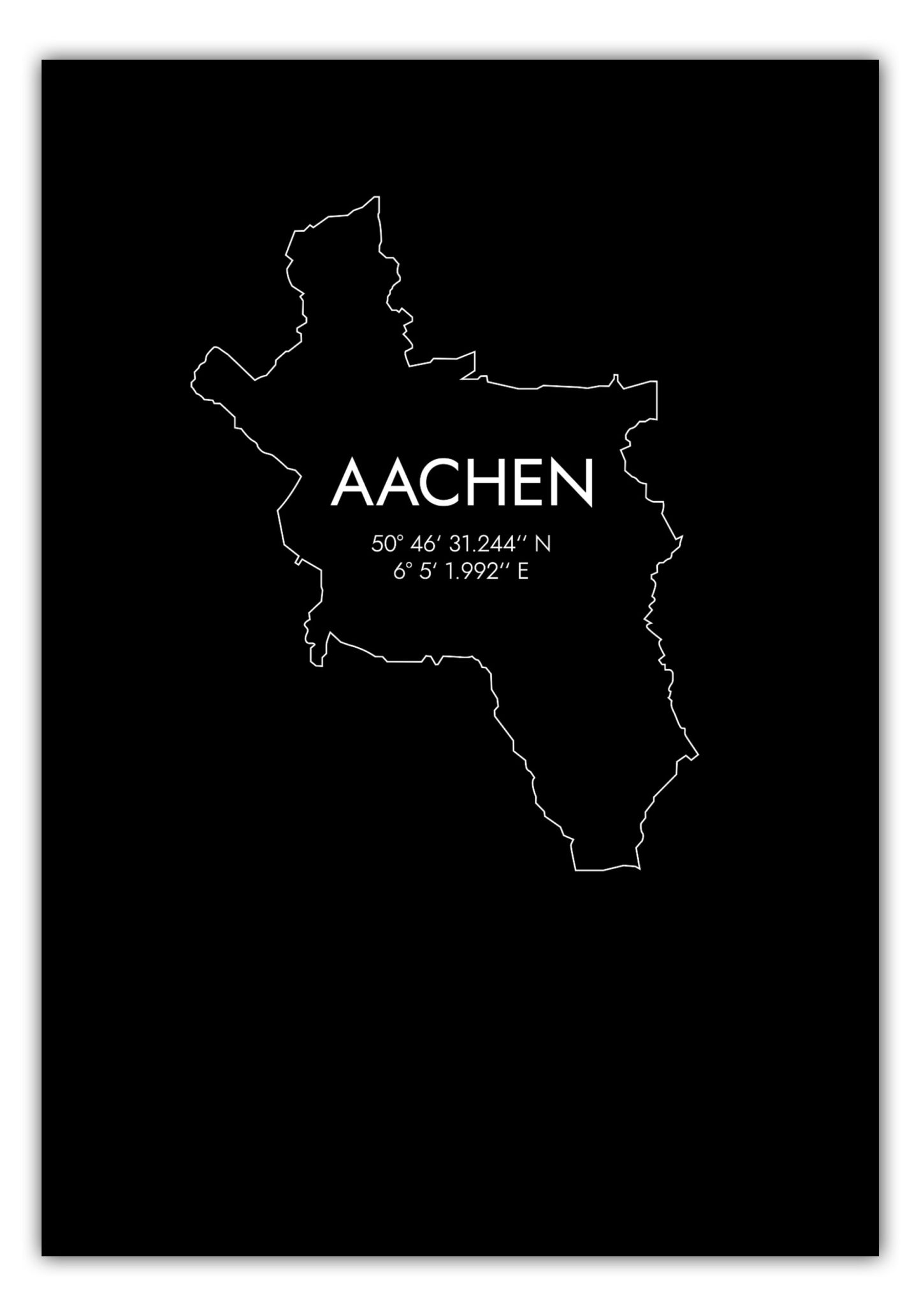 Poster Aachen Koordinaten #7