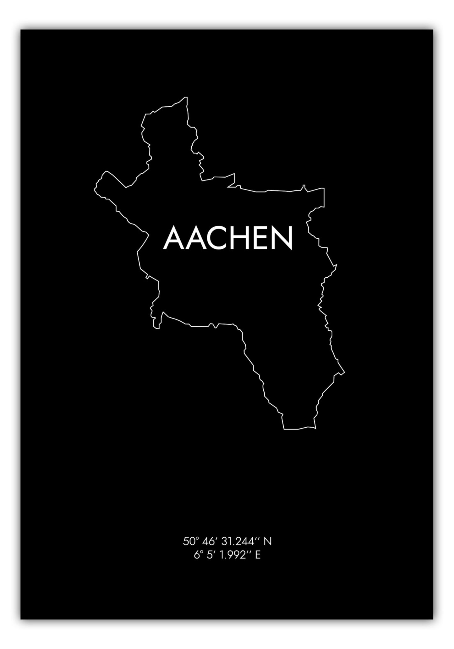 Poster Aachen Koordinaten #8