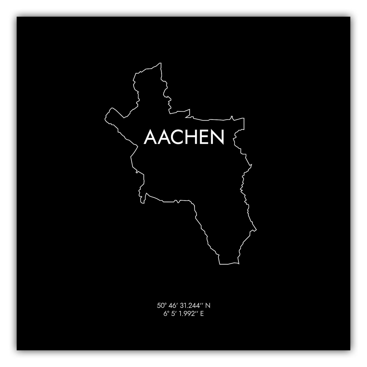 Poster Aachen Koordinaten #8