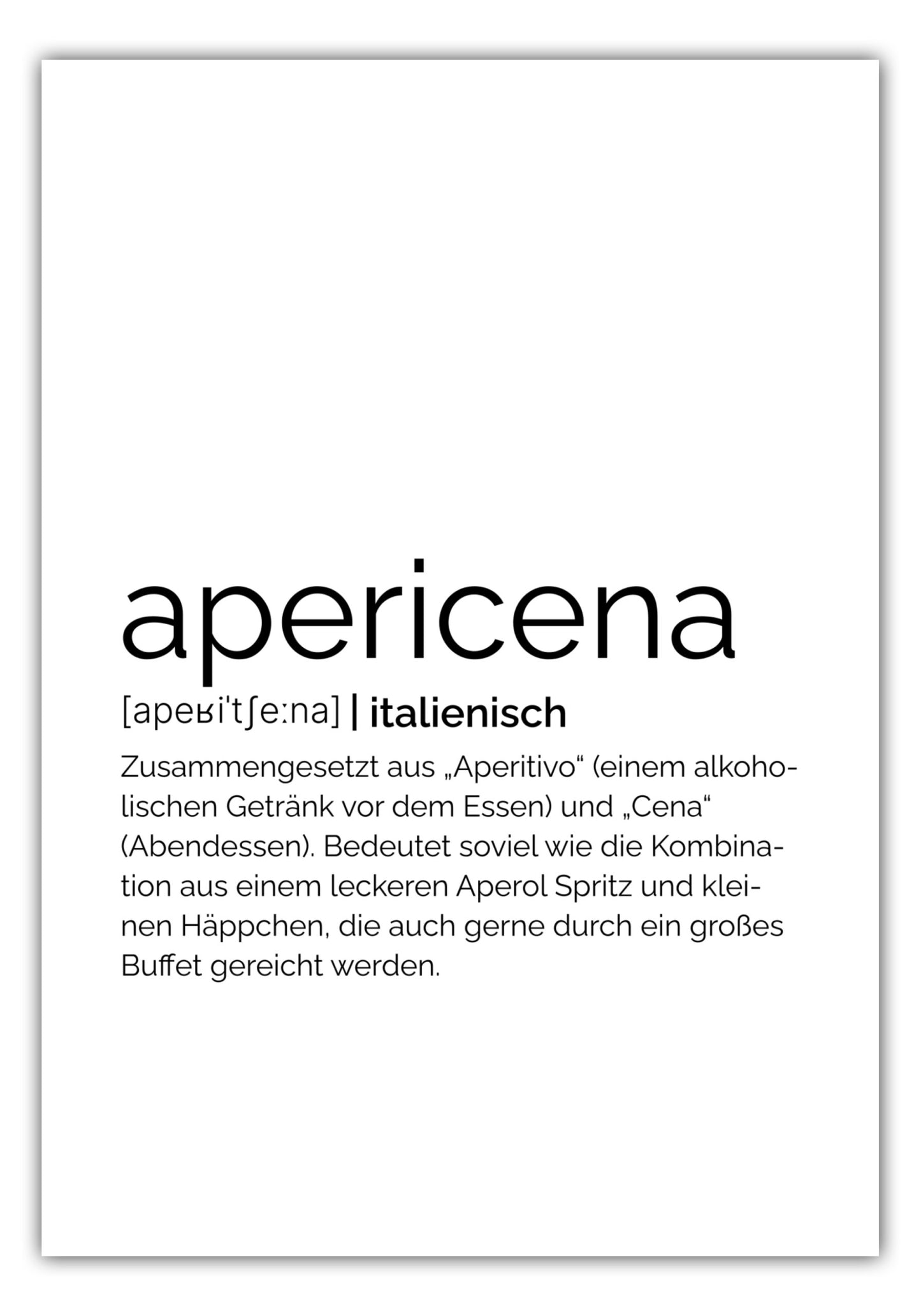 Poster Apericena