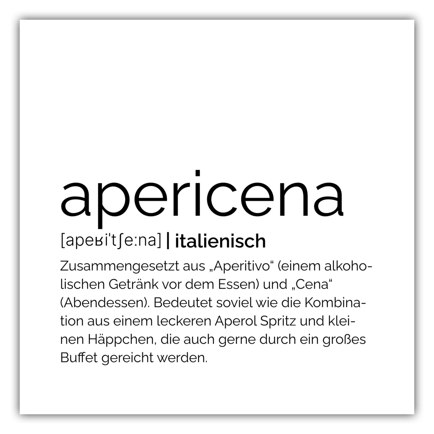 Poster Apericena