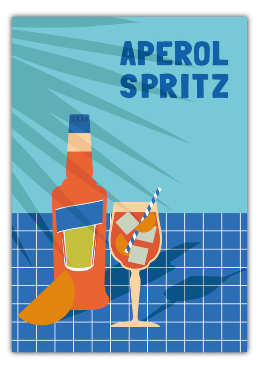 Poster Aperol Spritz am Pool - La Dolce Vita Collection