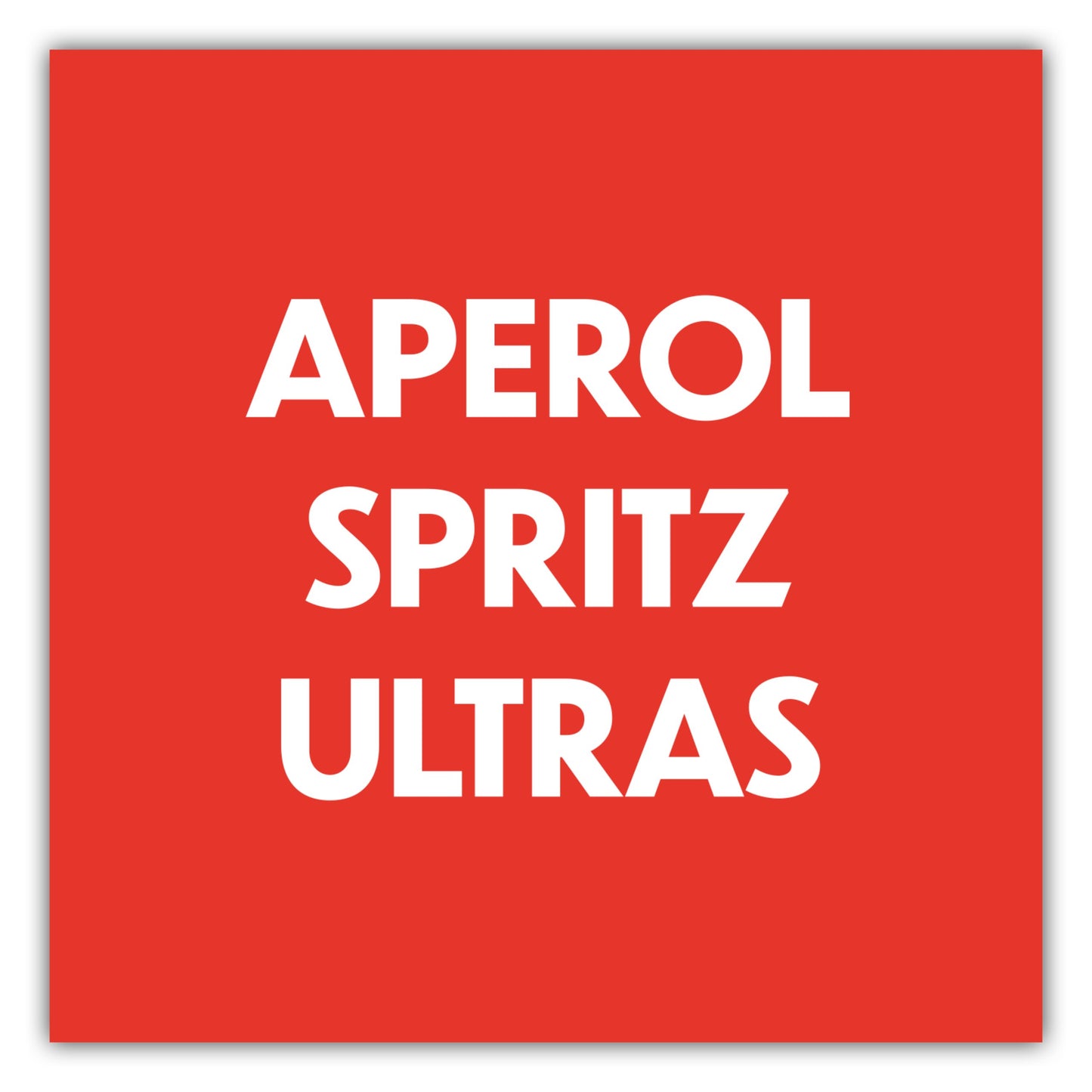 Poster Aperol Spritz Ultras