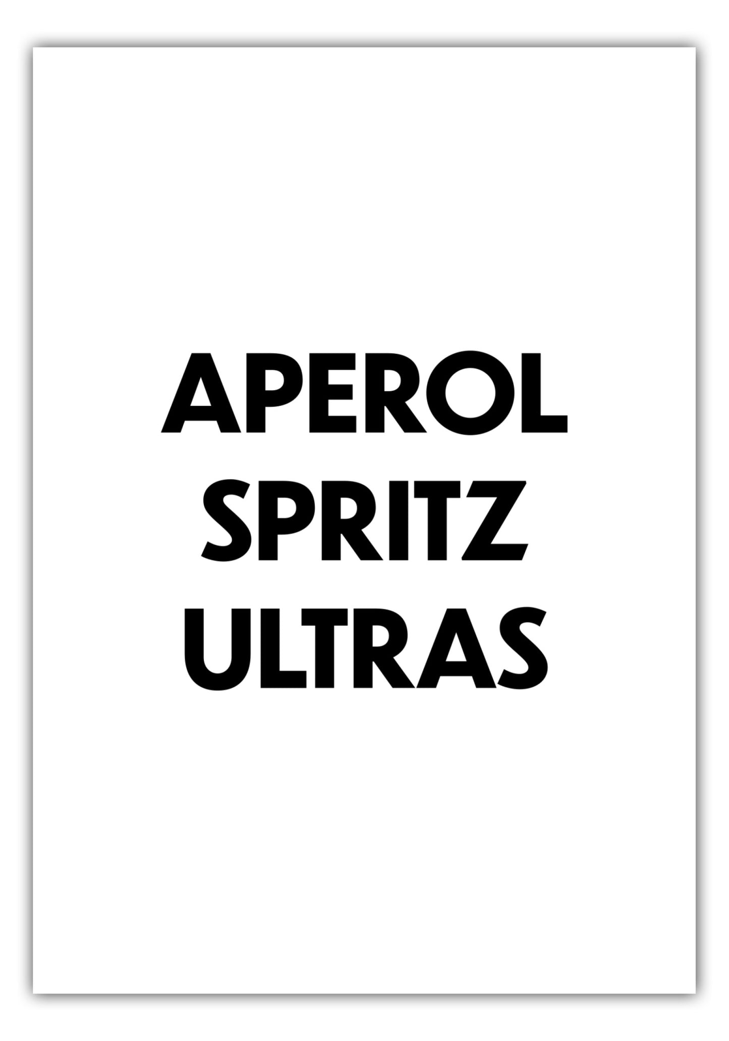 Poster Aperol Spritz Ultras