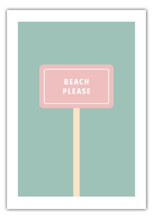 Poster Beach Please - Dreamy Dutch Collection