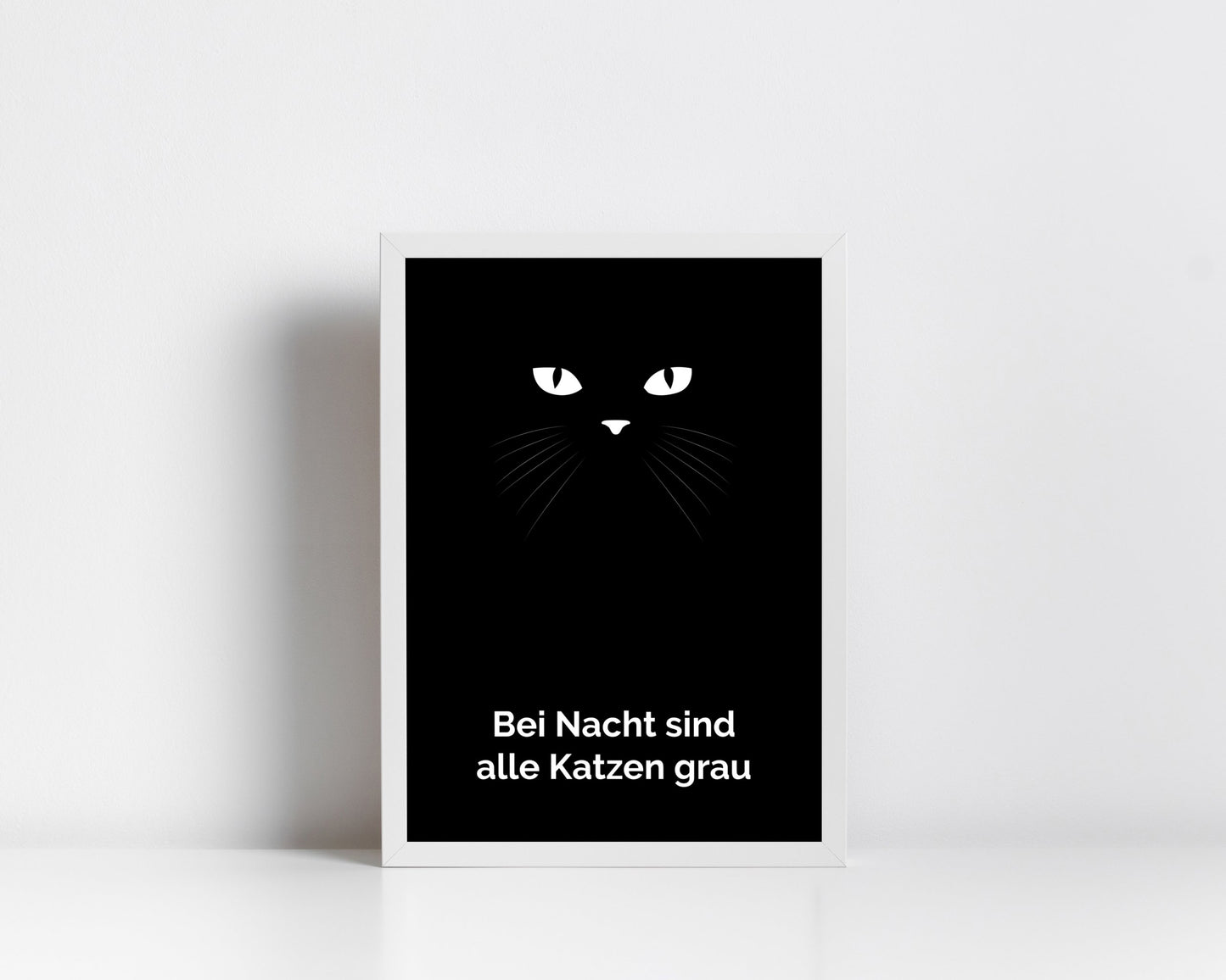 Poster Bei Nacht sind alle Katzen grau