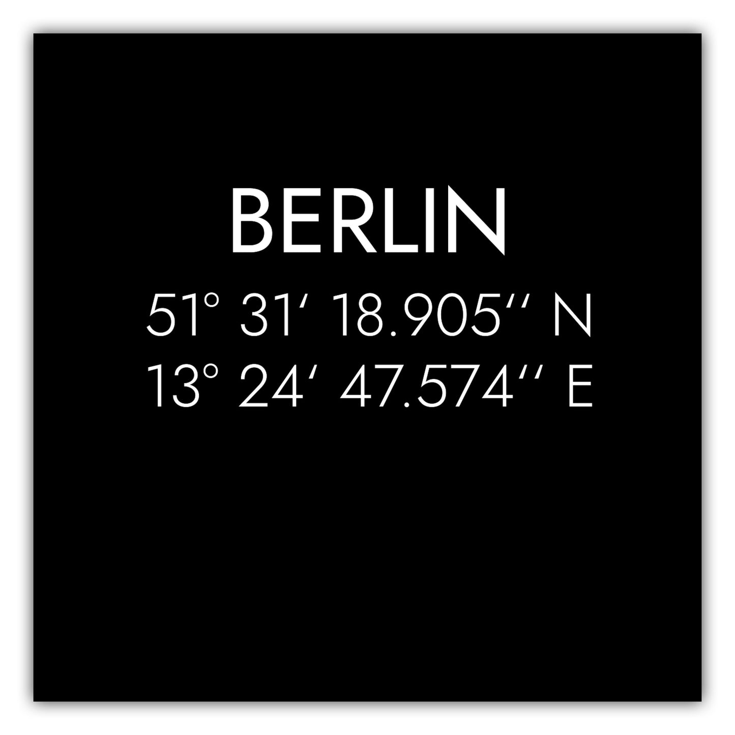 Poster Berlin Koordinaten #1