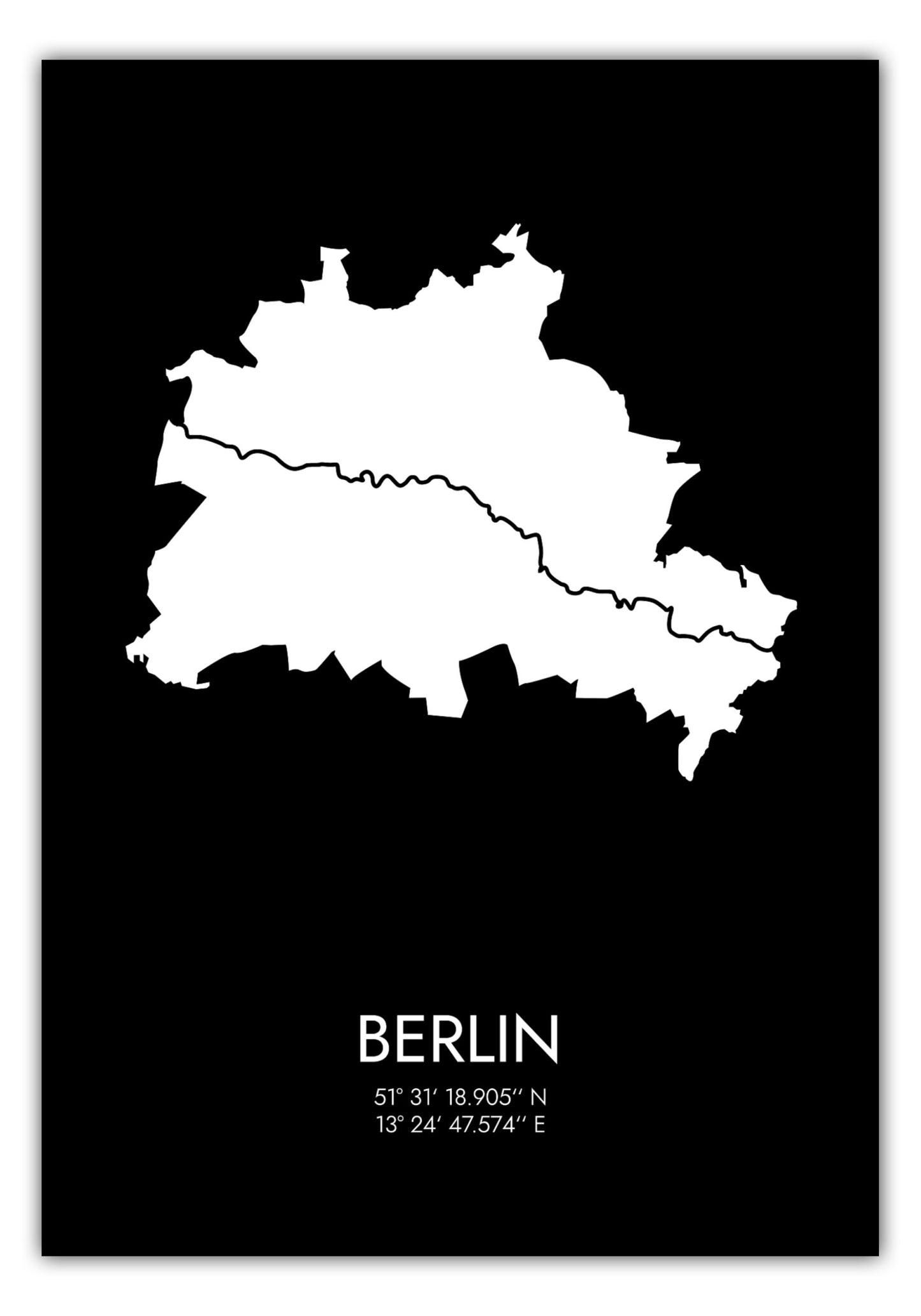 Poster Berlin Koordinaten #3