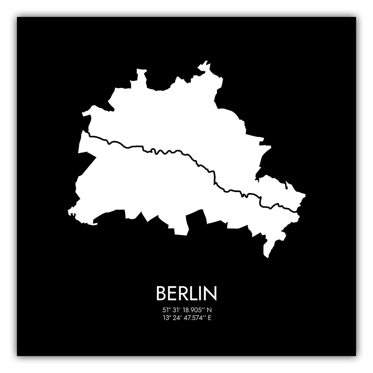 Poster Berlin Koordinaten #3