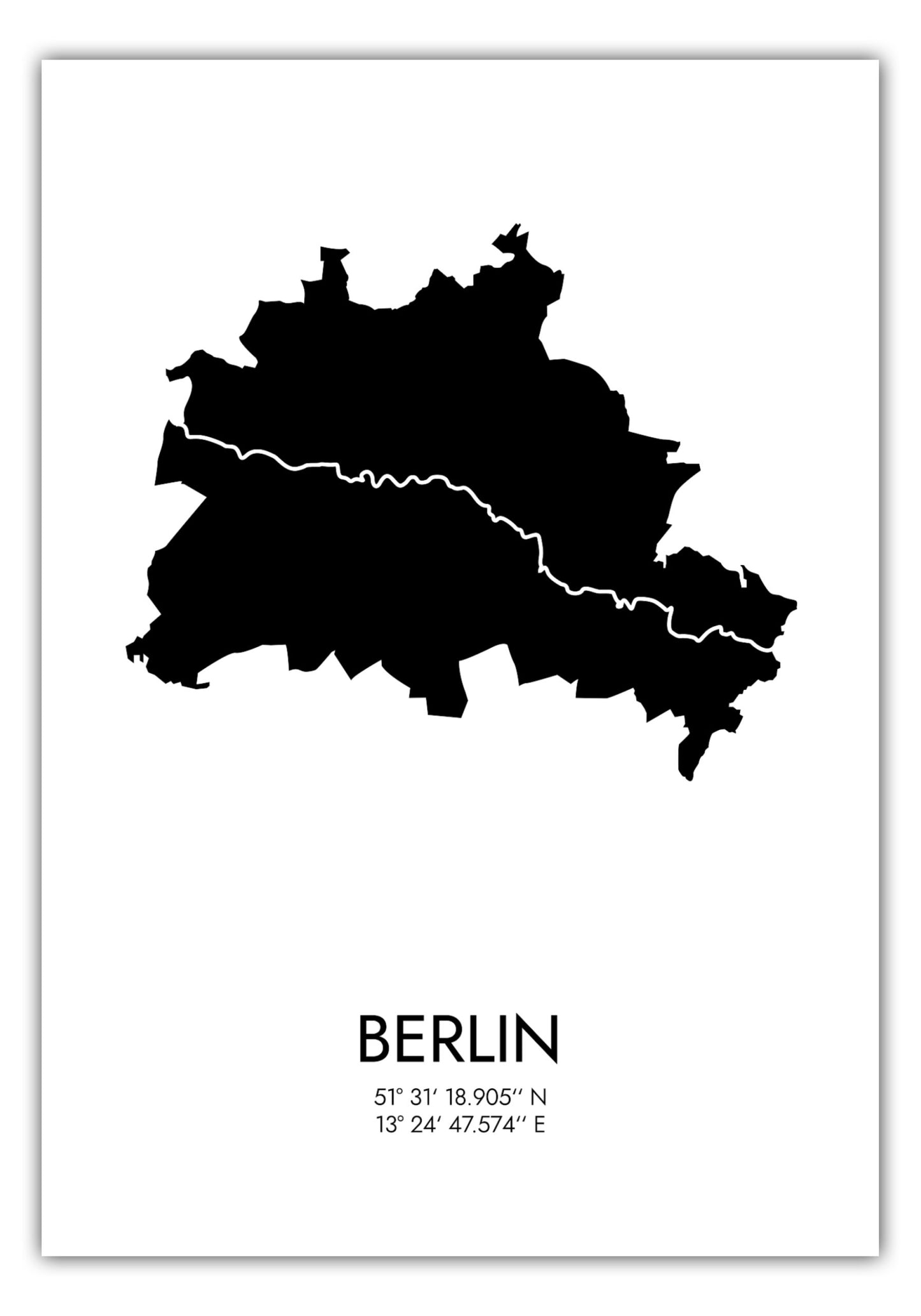 Poster Berlin Koordinaten #3