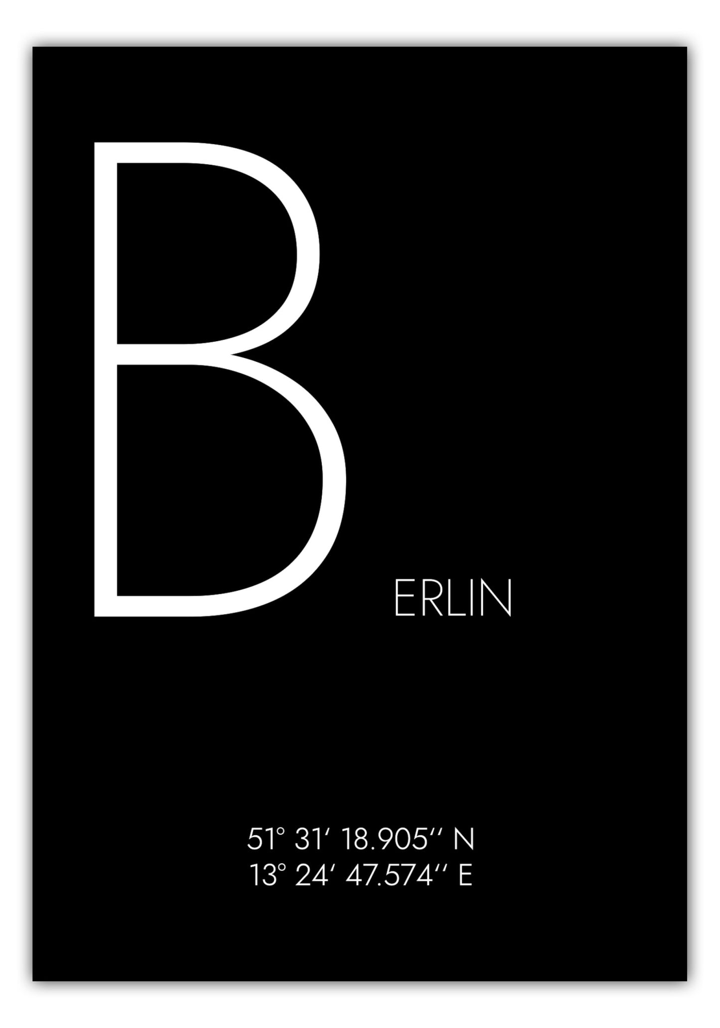 Poster Berlin Koordinaten #4