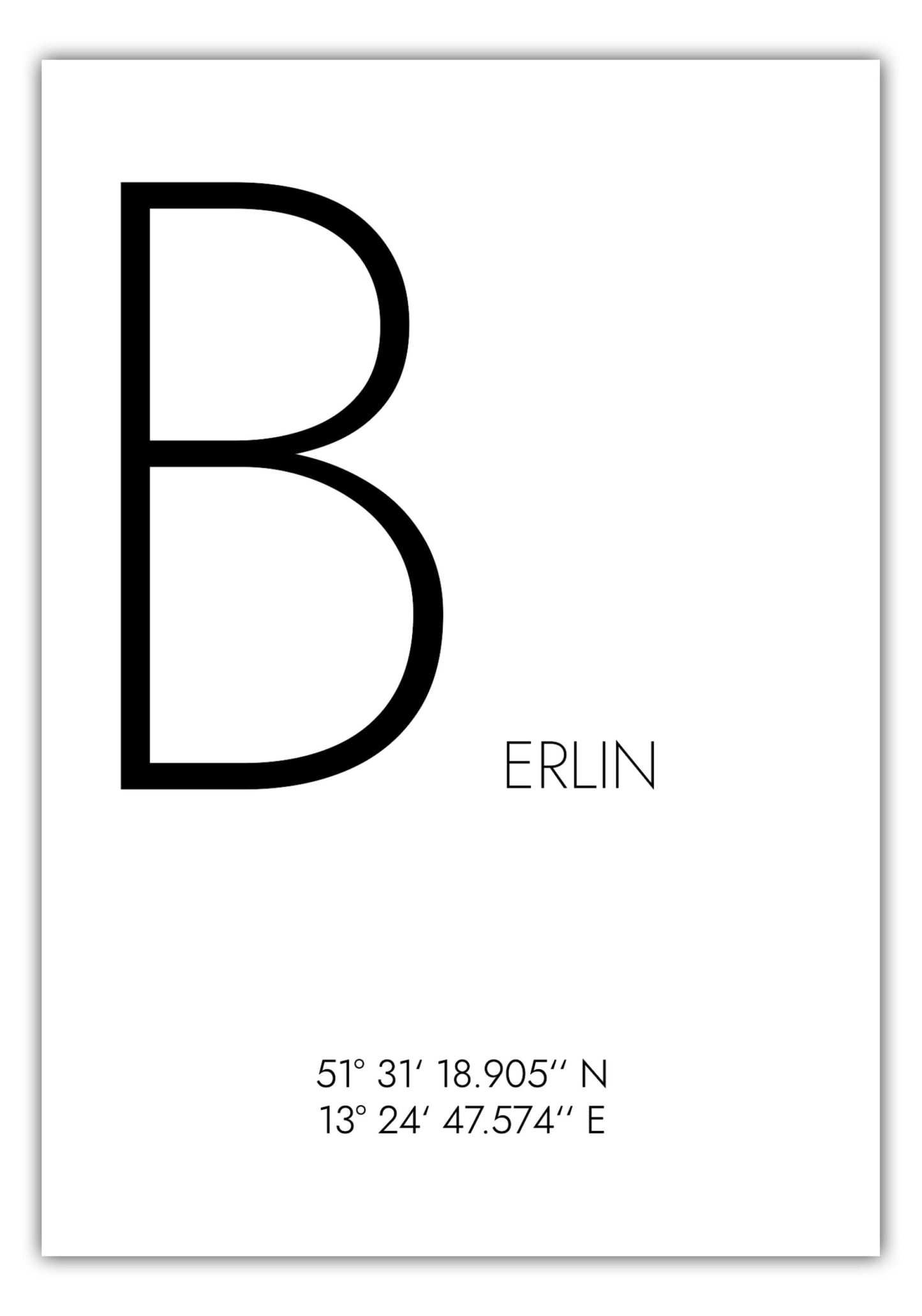 Poster Berlin Koordinaten #4