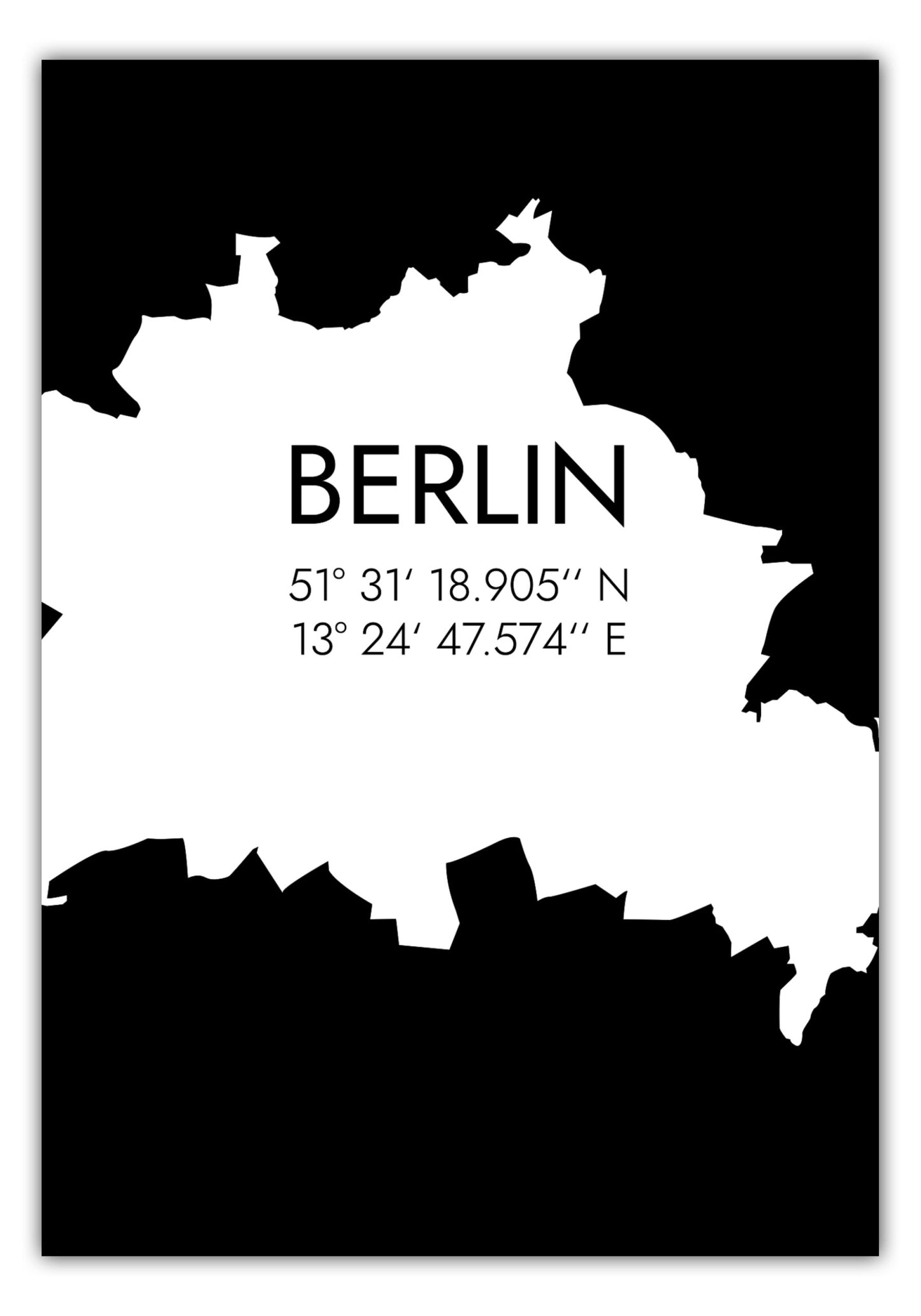 Poster Berlin Koordinaten #5