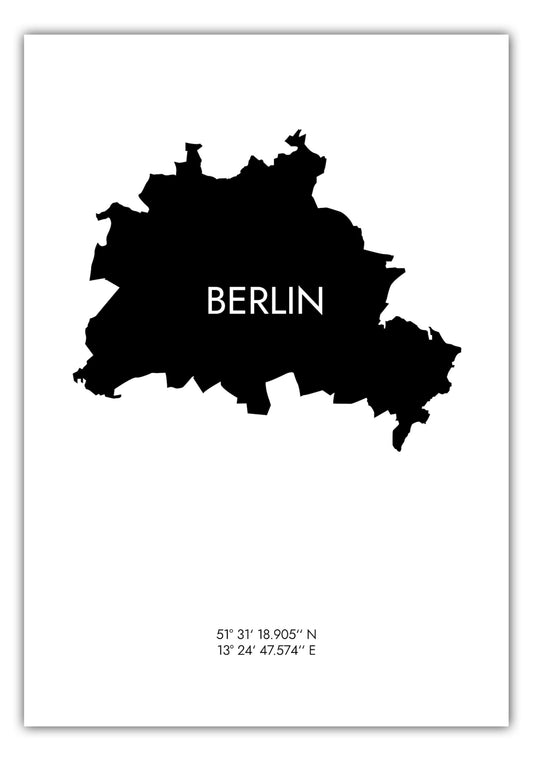 Poster Berlin Koordinaten #6