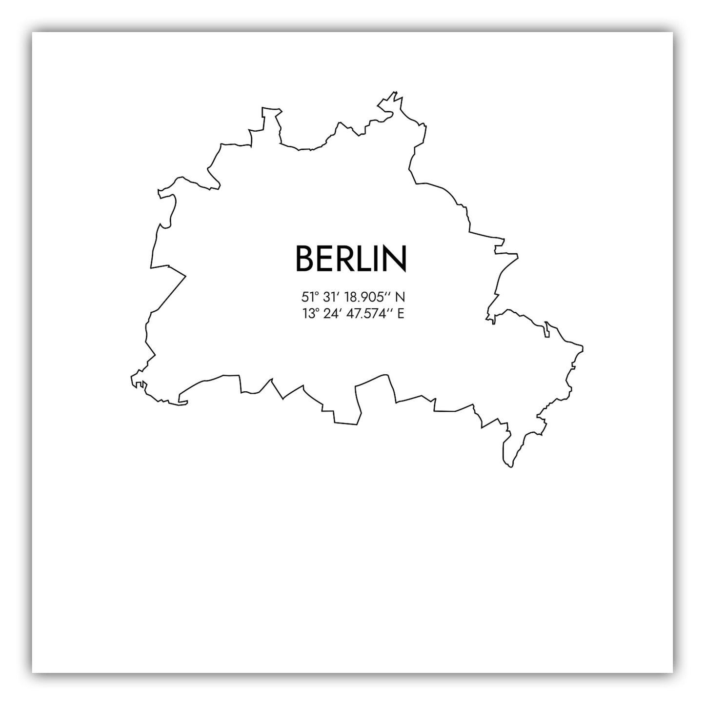 Poster Berlin Koordinaten #7