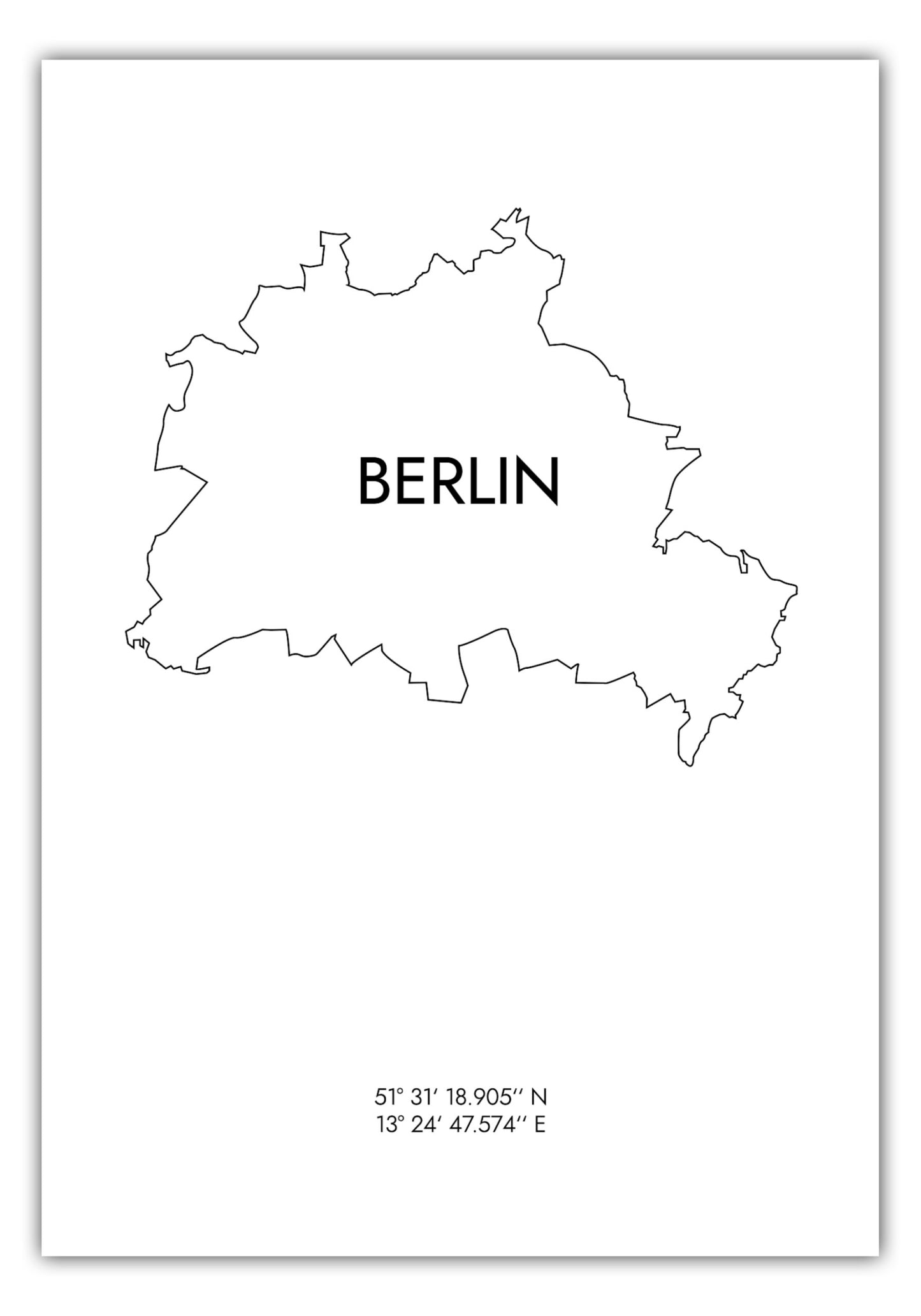 Poster Berlin Koordinaten #8