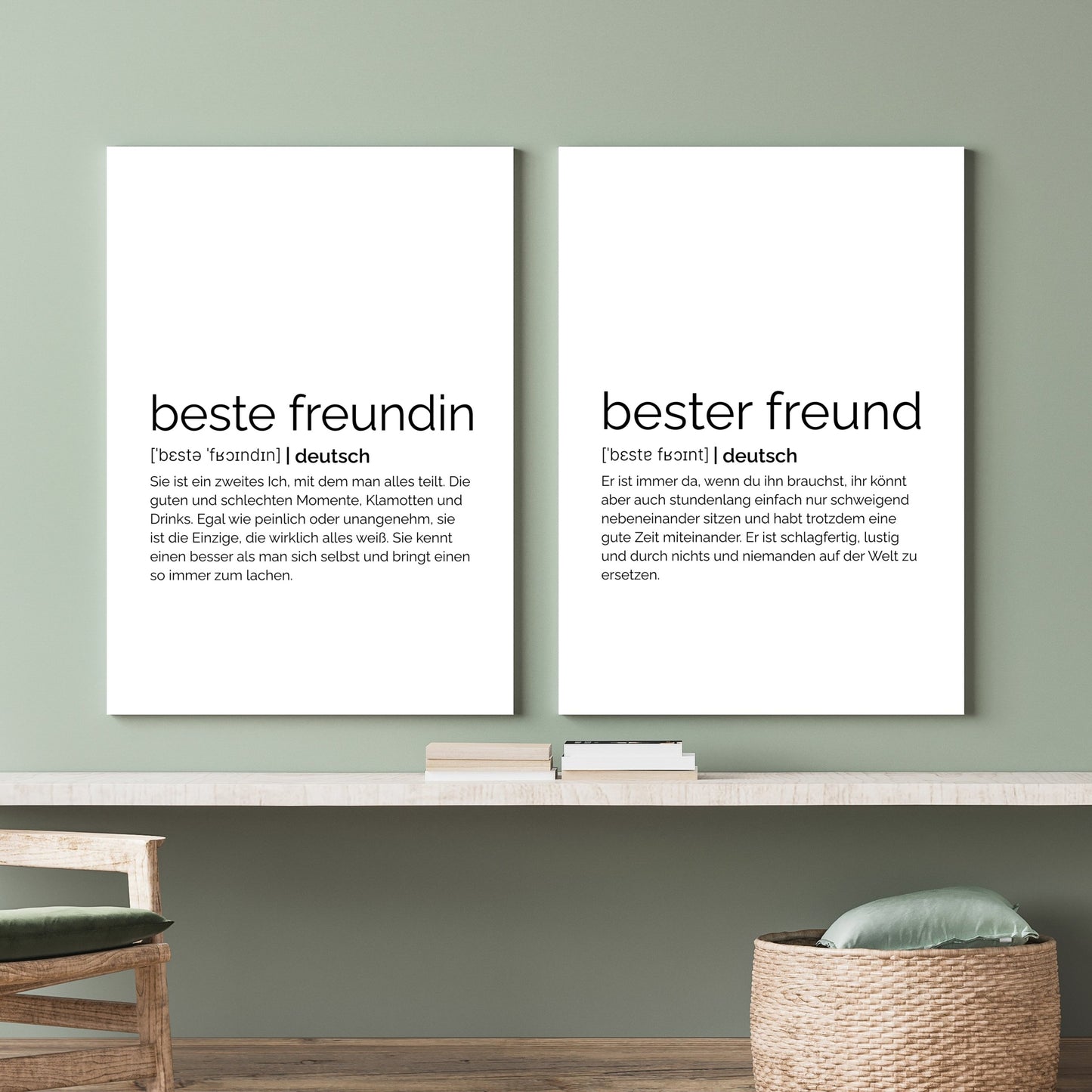 Poster Beste Freundin - Definition